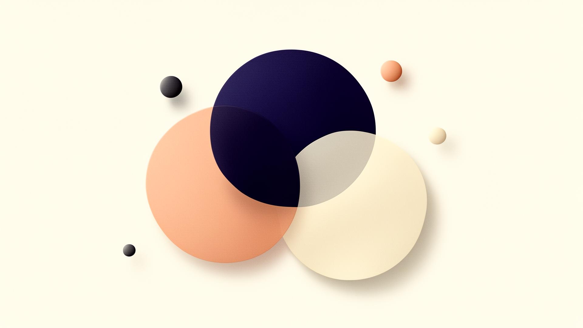 Composition of geometric brand shapes